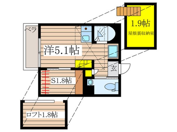 めぞんどかしぇっと弐の物件間取画像